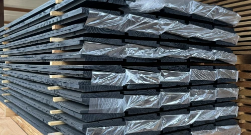 Zweeds rabat zwart gespoten